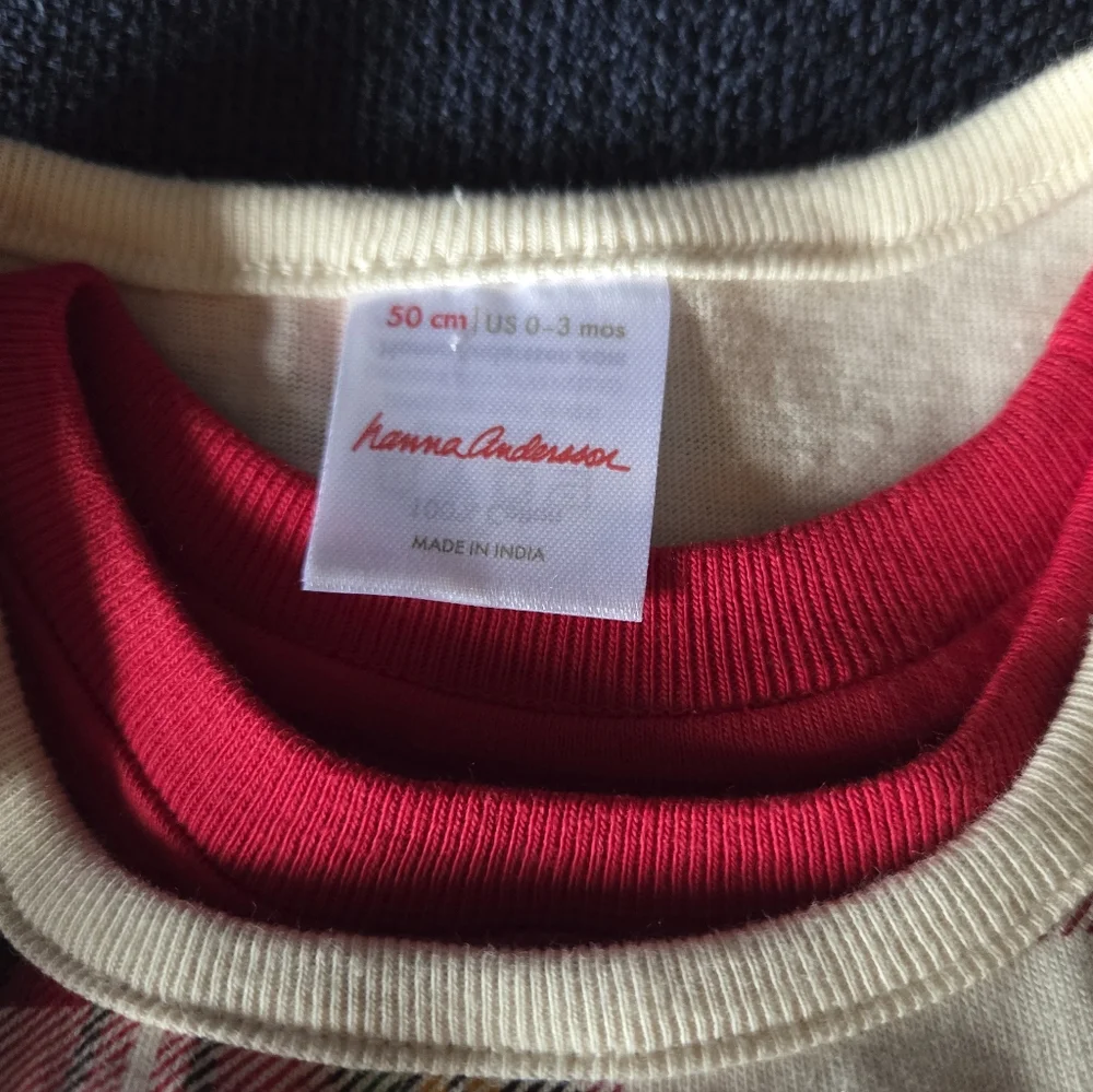 Hanna Andersson Holiday Plaid With Red Tshirt 0-3months